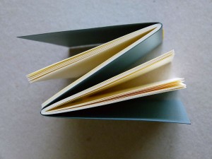 10x15cm | 2x64p | Favini Majestic metallic board cover + Fabriano Palatina cream paper | Single Signature binding